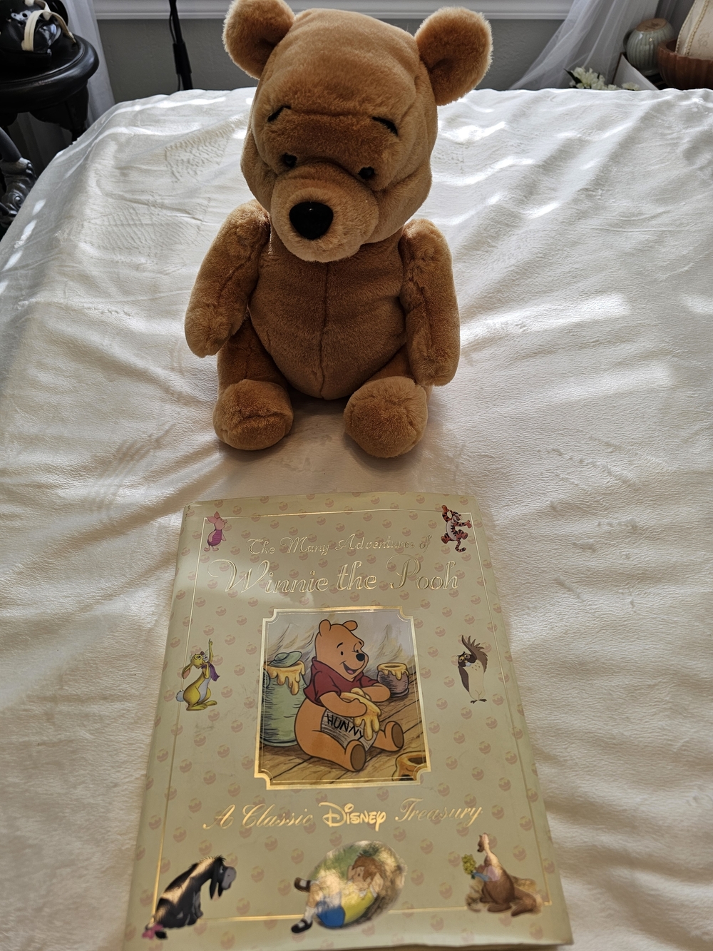 Winnie the Pooh Plush with A Classic Disney Treasury Book